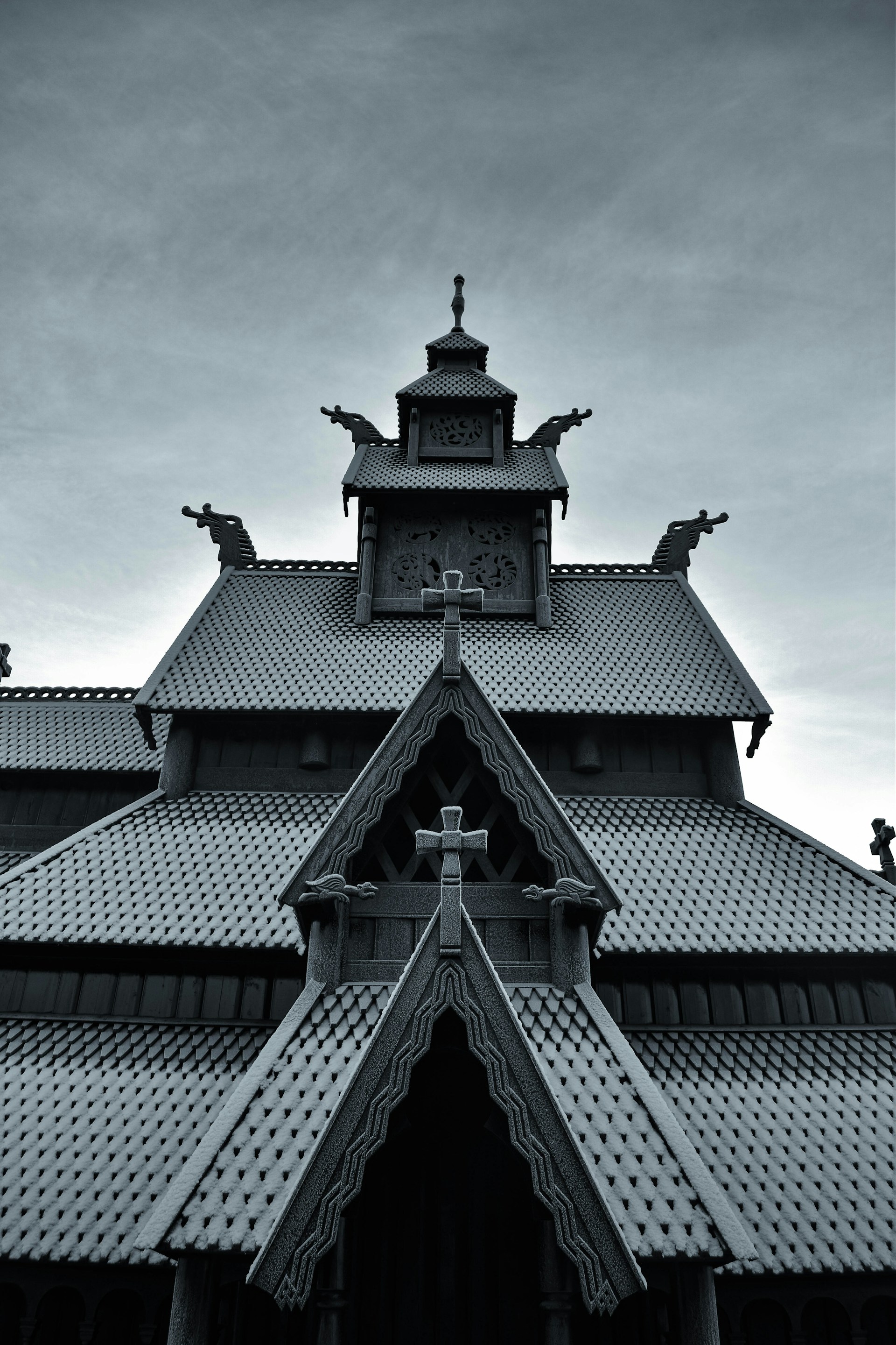 Carved details at Gol Stave Church